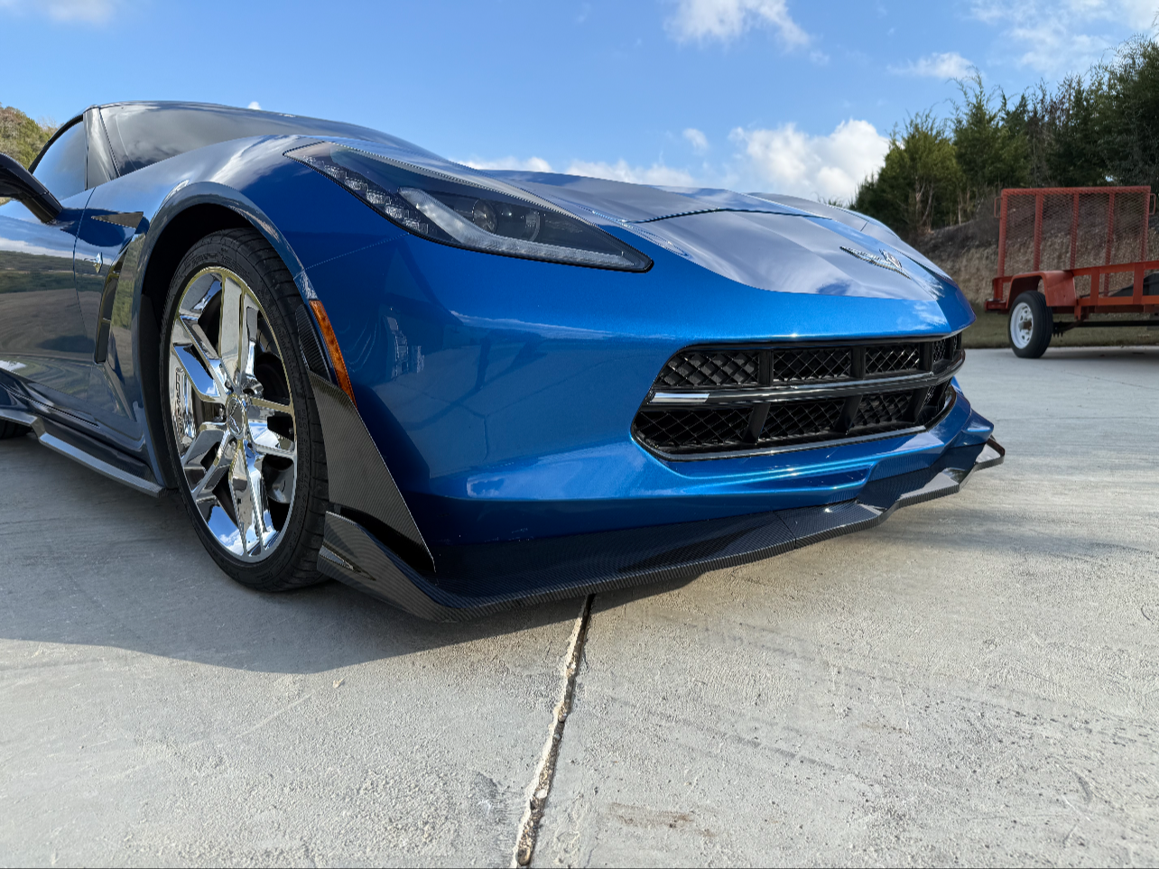 C7 ZR1 Front Lip Spoiler with Winglets for Corvette 2014-2019 – Performance Style