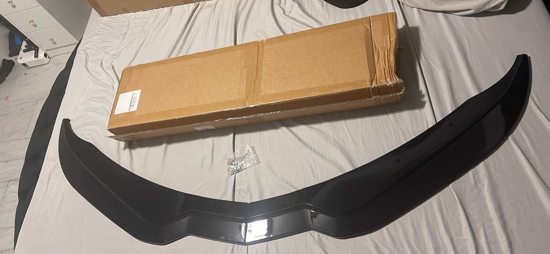 Gloss black Front Splitter Lip for Chevrolet Corvette C7 Z06 (2014–2019) – Stage 2 Aero Front Bumper Upgrade