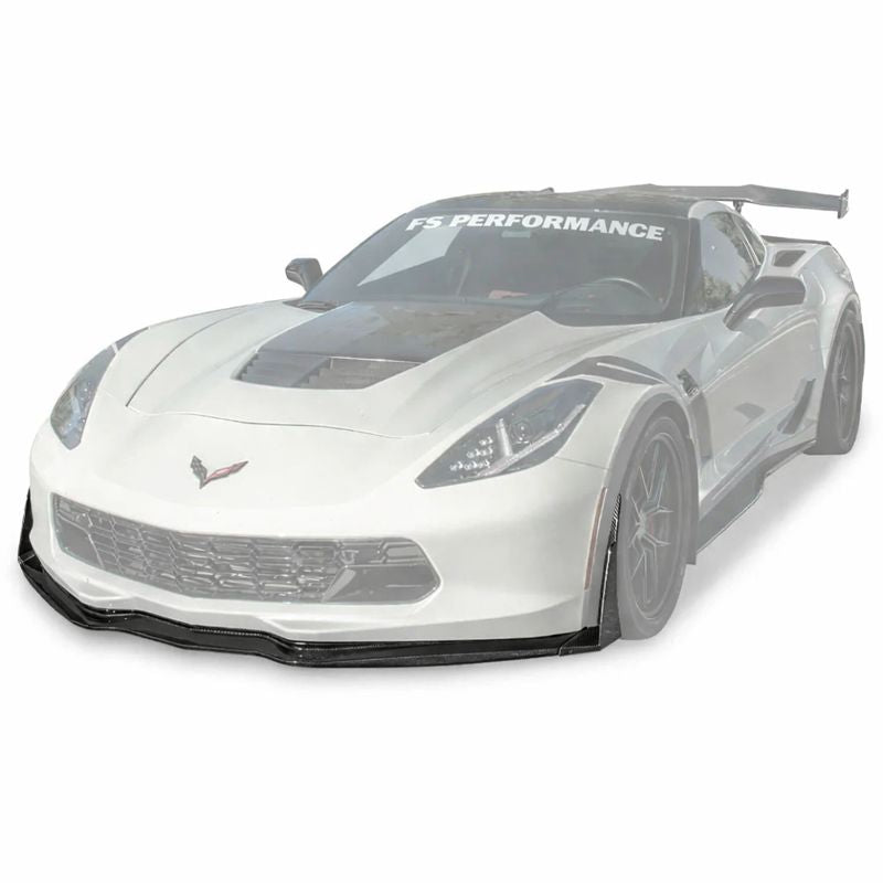 Real Carbon Fiber Stage 3 Front Splitter – Corvette C7 2014-2019