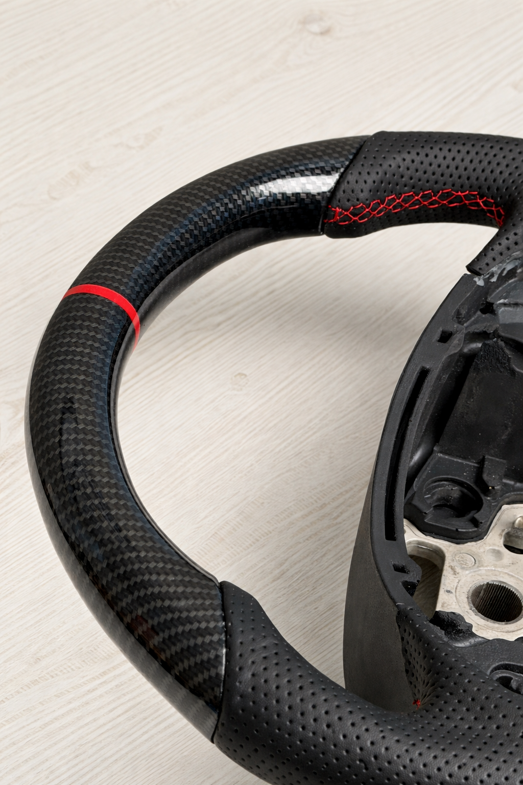 Hydro Dip Carbon Fiber Steering Wheel for Chevy Corvette C7 2014-2019