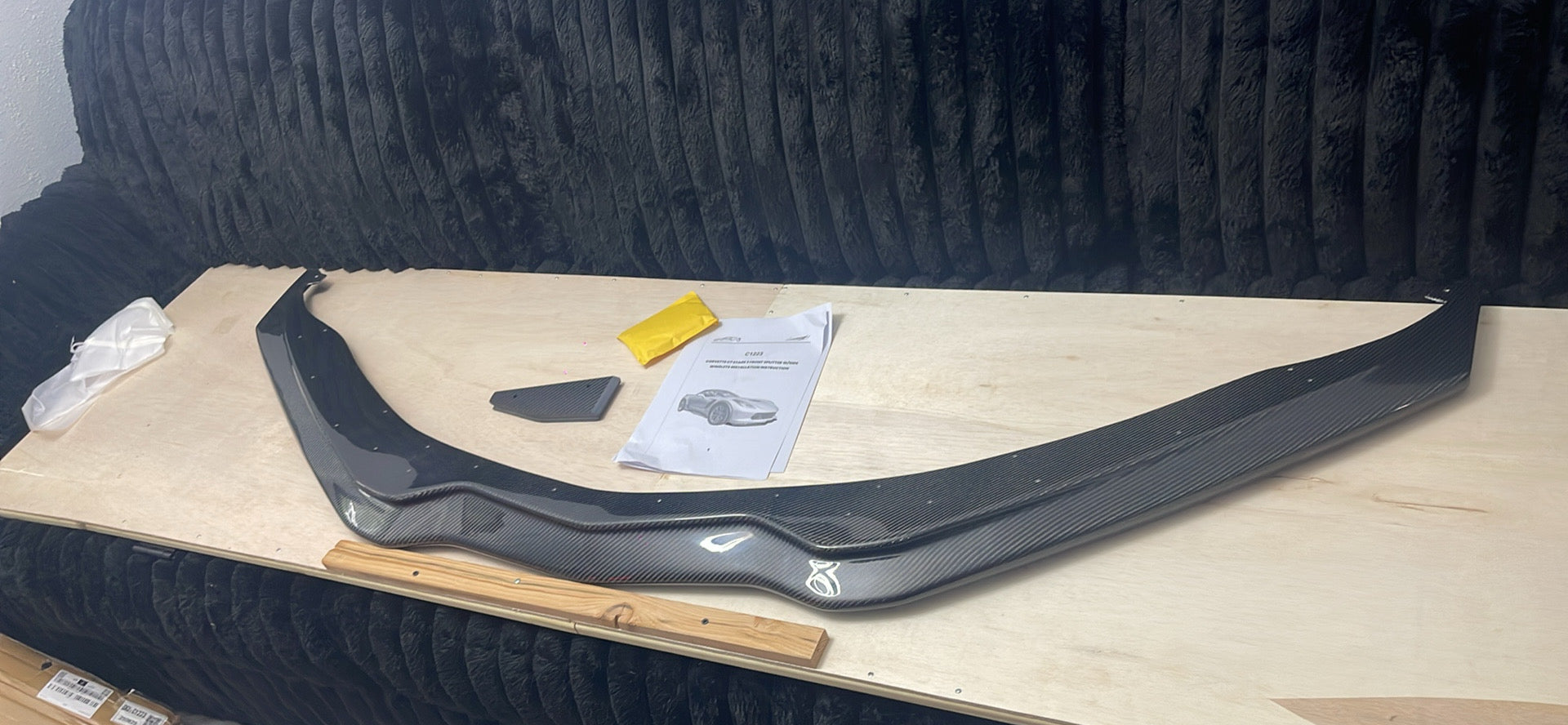 Front Splitter for Corvette C7 – Real Carbon Fiber Stage 2 Aero Lip (2014–2019)