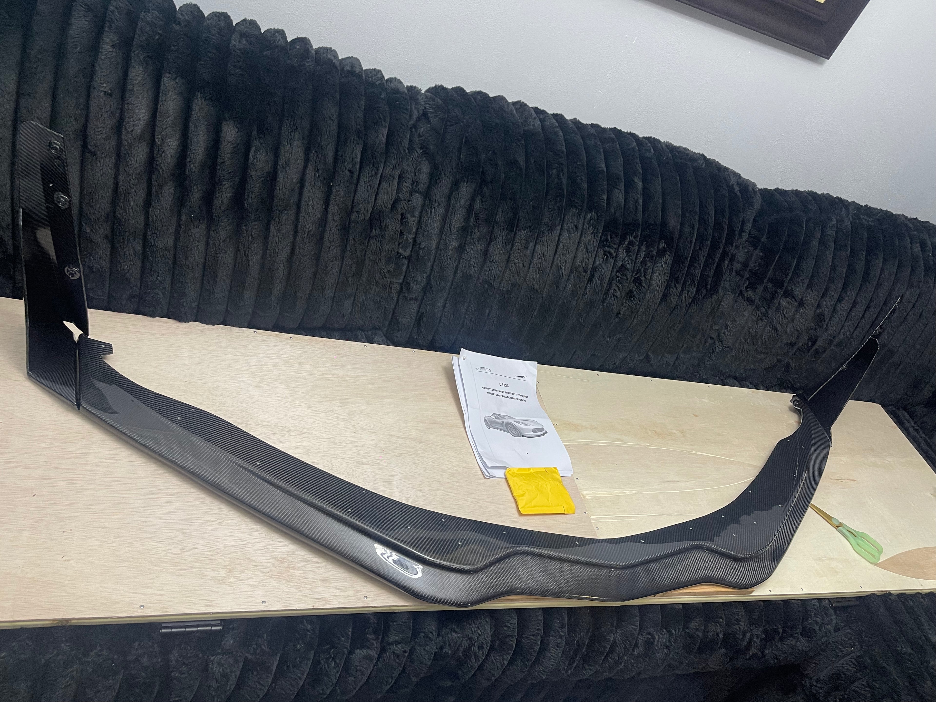 Real Carbon Fiber Stage 3 Front Splitter – Corvette C7 2014-2019