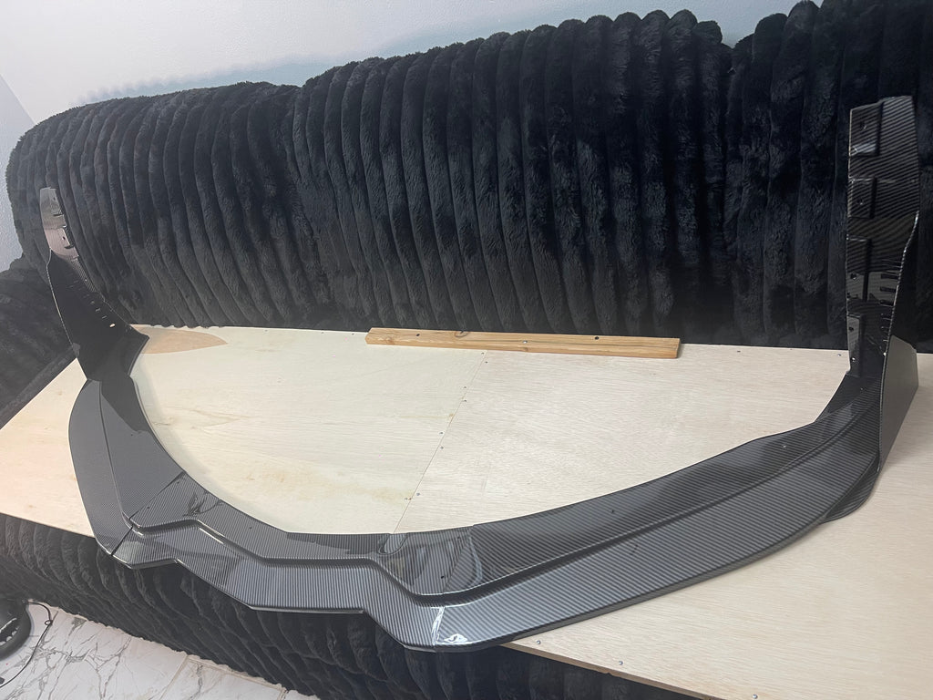 Corvette C7 Z06 Stingray Grand Sport Carbon Fiber Front Lip - ZR1 Style with Winglets (2014-2019)