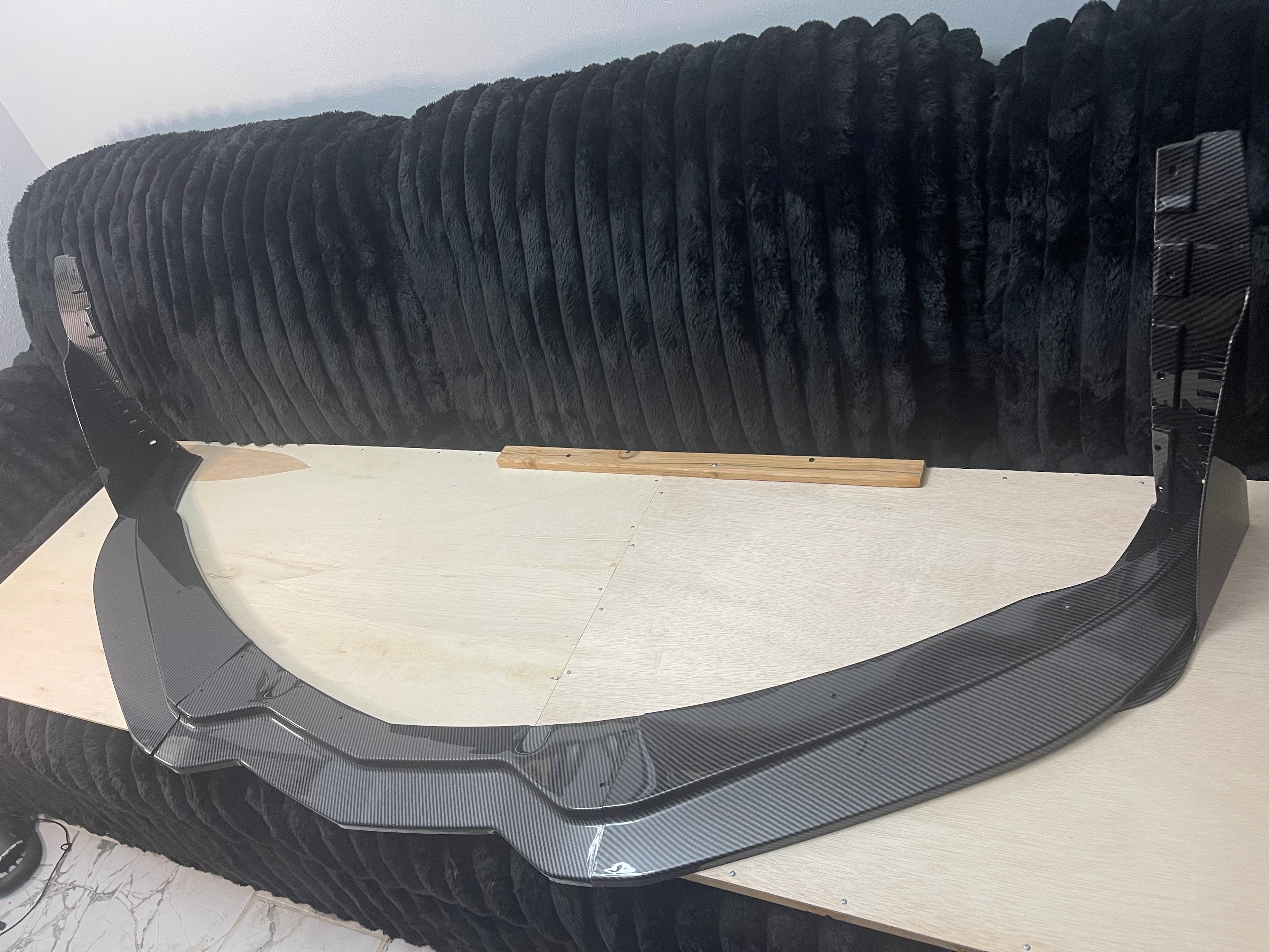 Corvette C7 Z06 Stingray Grand Sport Carbon Fiber Front Lip - ZR1 Style with Winglets (2014-2019)