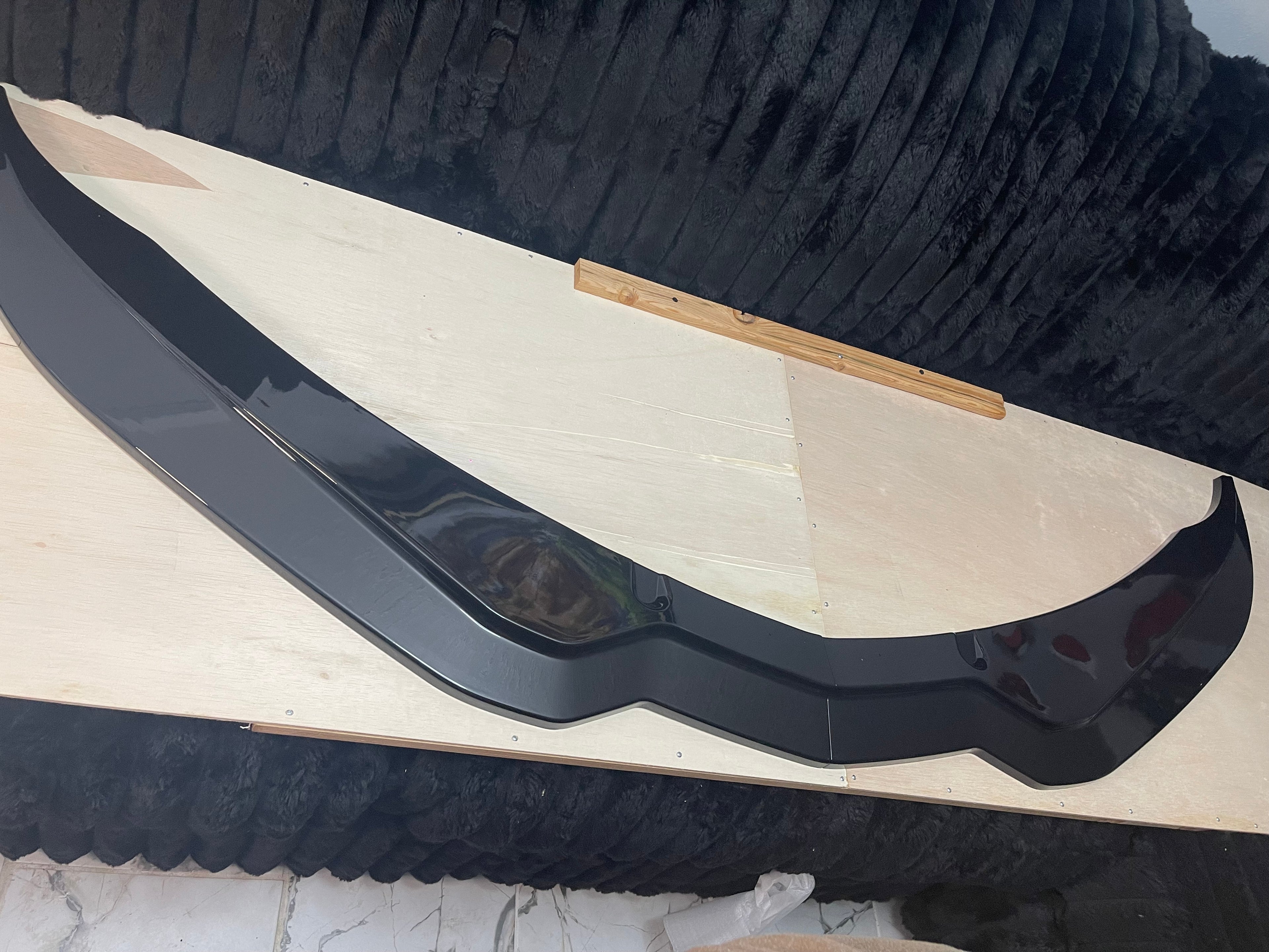 Gloss Black Front Splitter Lip for Chevrolet Corvette C7 Z06 (2014–2019)