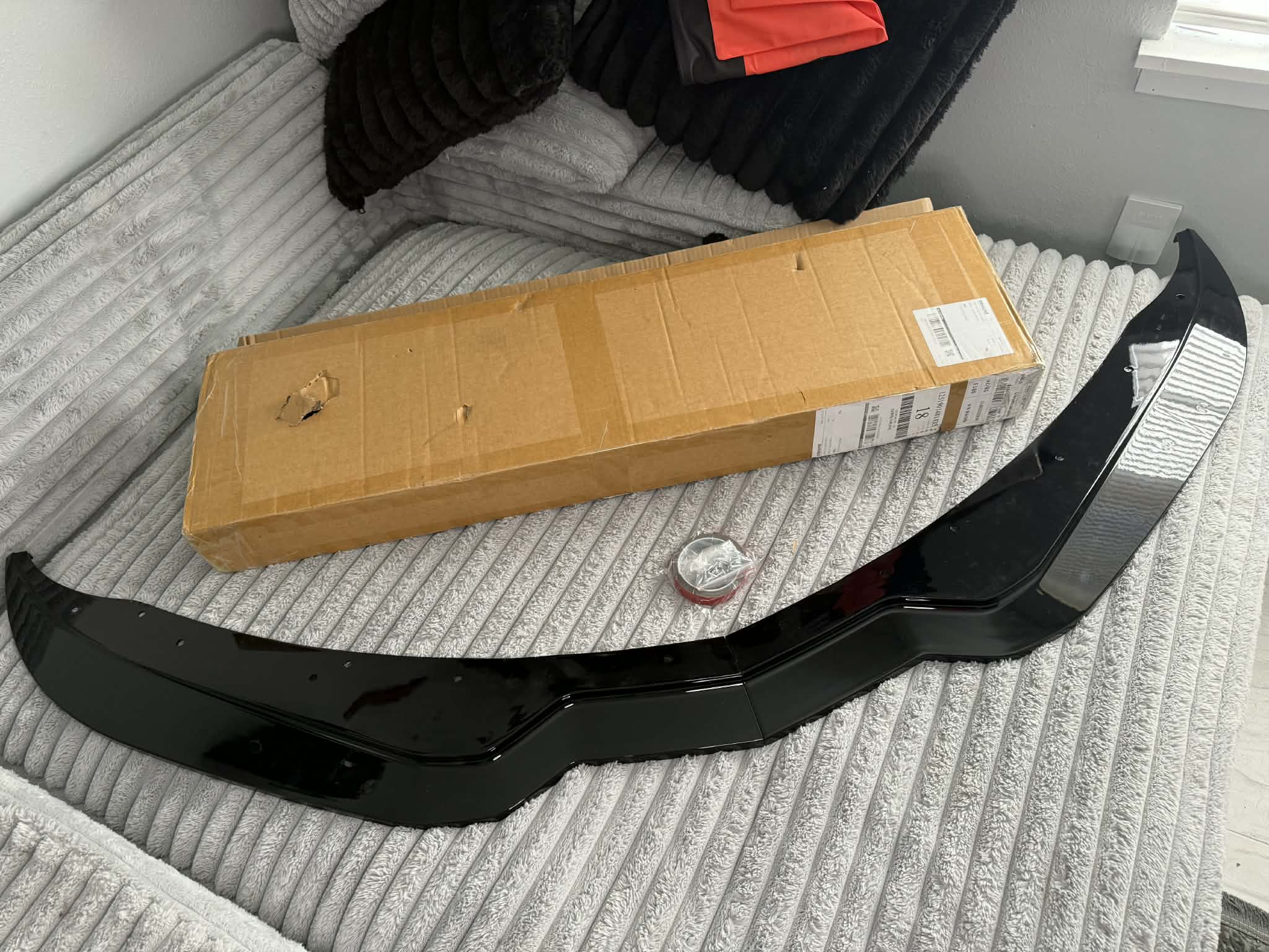 Gloss black Front Splitter Lip for Chevrolet Corvette C7 Z06 (2014–2019) – Stage 2 Aero Front Bumper Upgrade