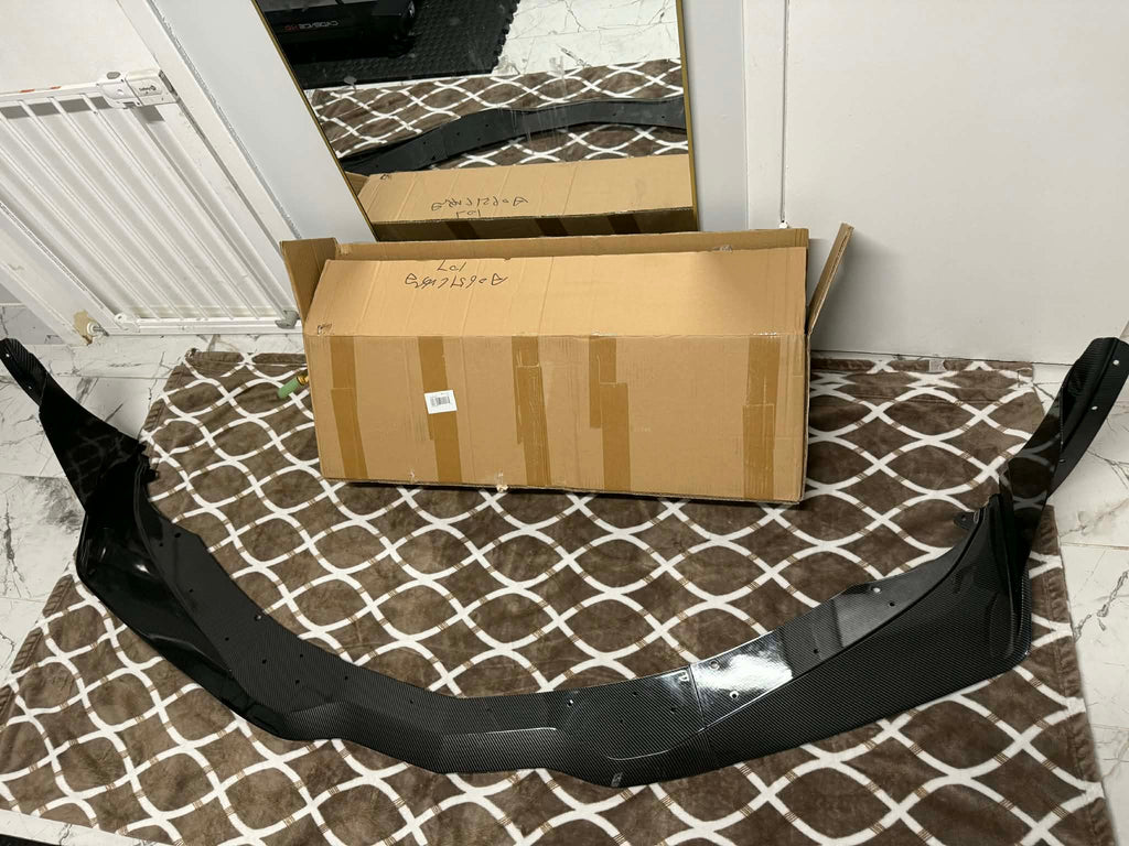 Corvette C7 Z06 Stingray Grand Sport Carbon Fiber Front Lip - ZR1 Style with Winglets (2014-2019)