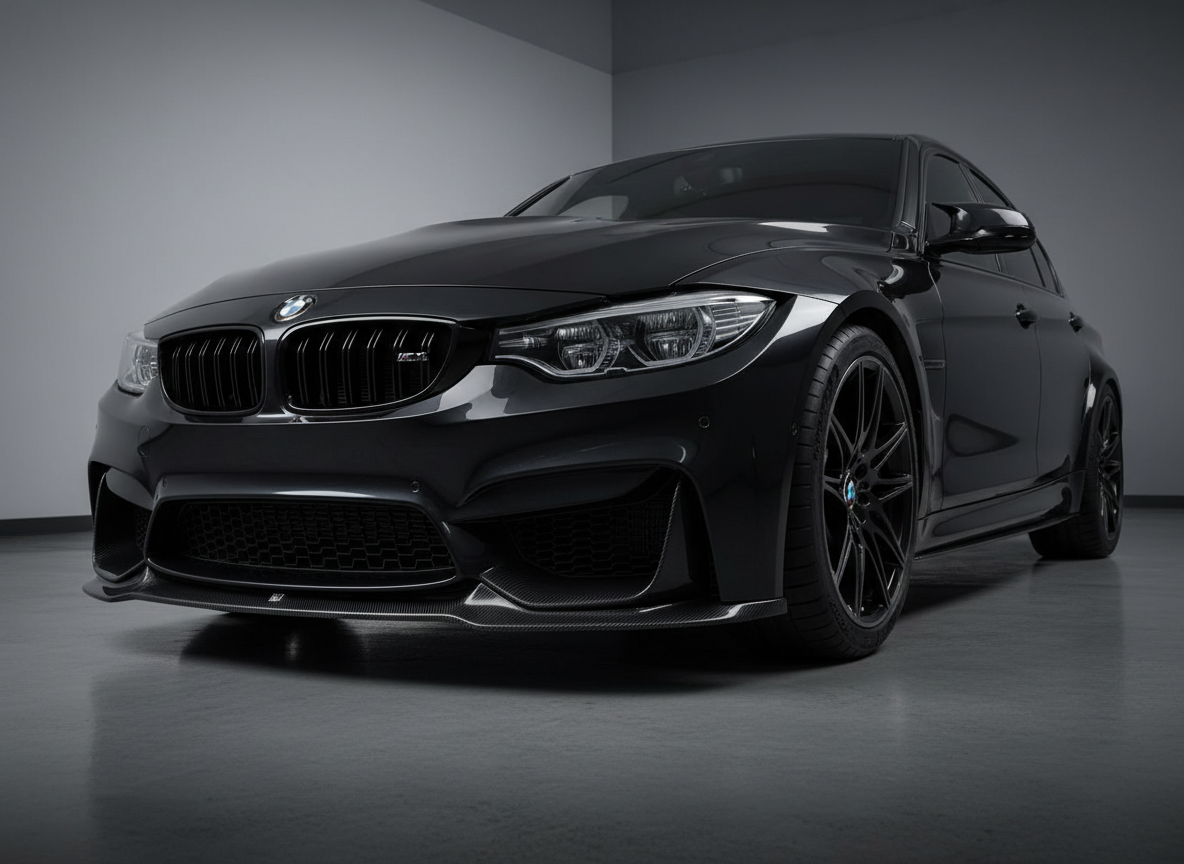 Carbon Fiber Front Splitter on BMW