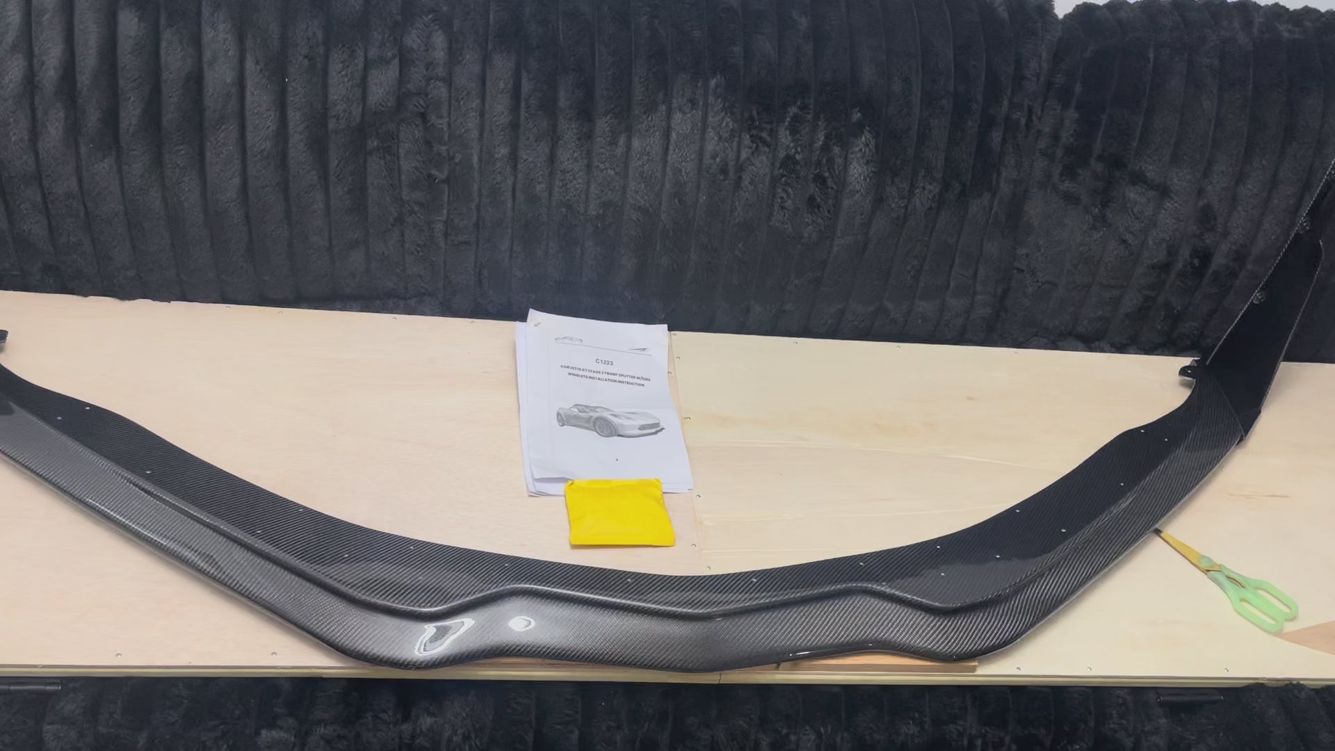 Real Carbon Fiber Stage 3 Front Splitter – Corvette C7 2014-2019