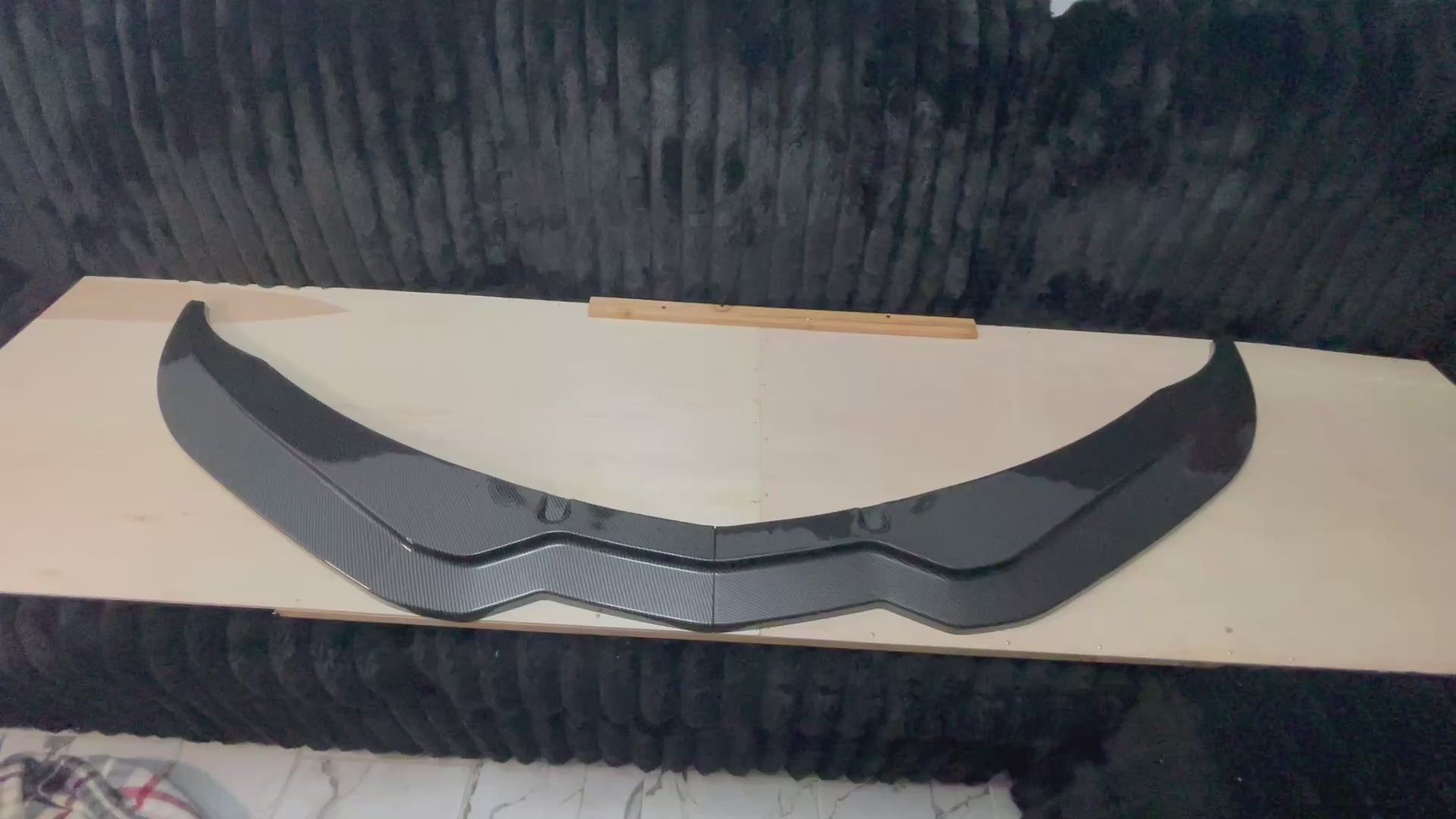 Gloss Black Front Splitter Lip for Chevrolet Corvette C7 Z06 (2014–2019)