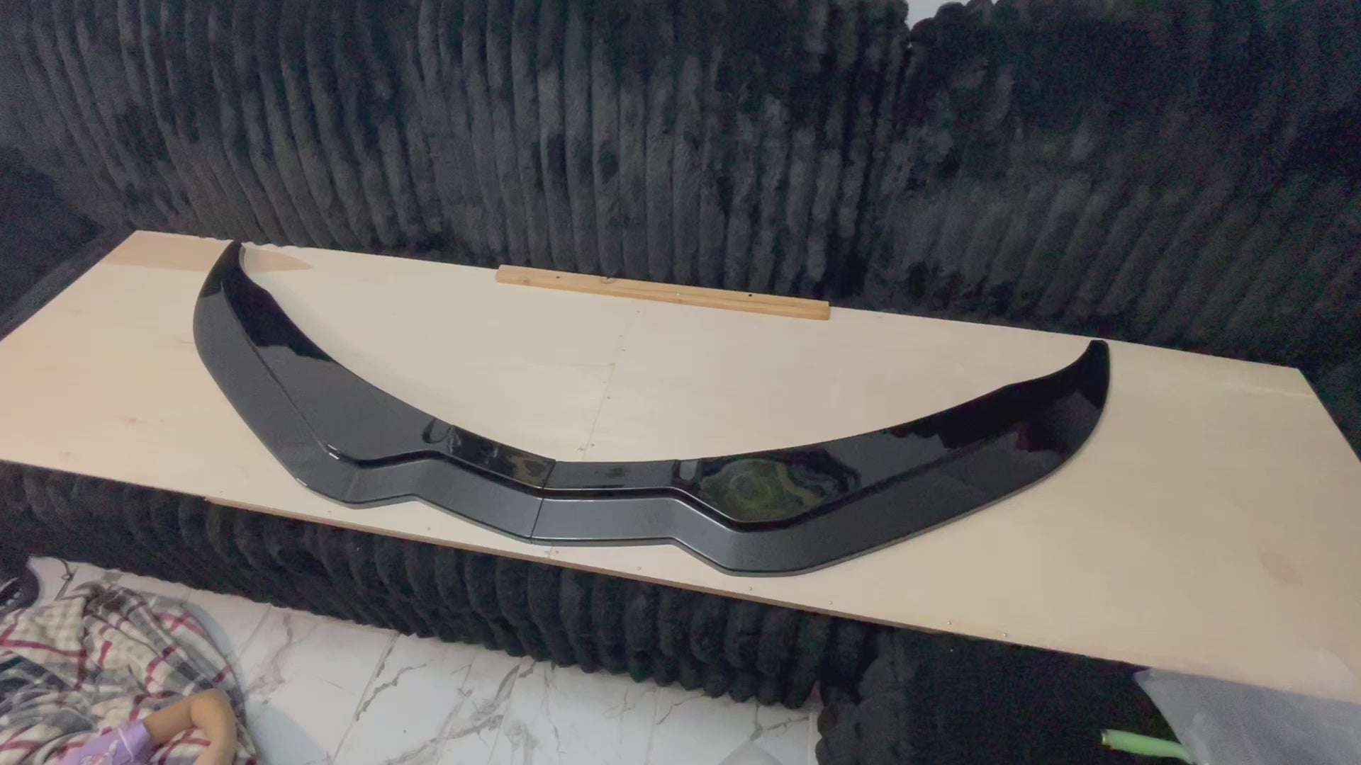 Gloss Black Front Splitter Lip for Chevrolet Corvette C7 Z06 (2014–2019)