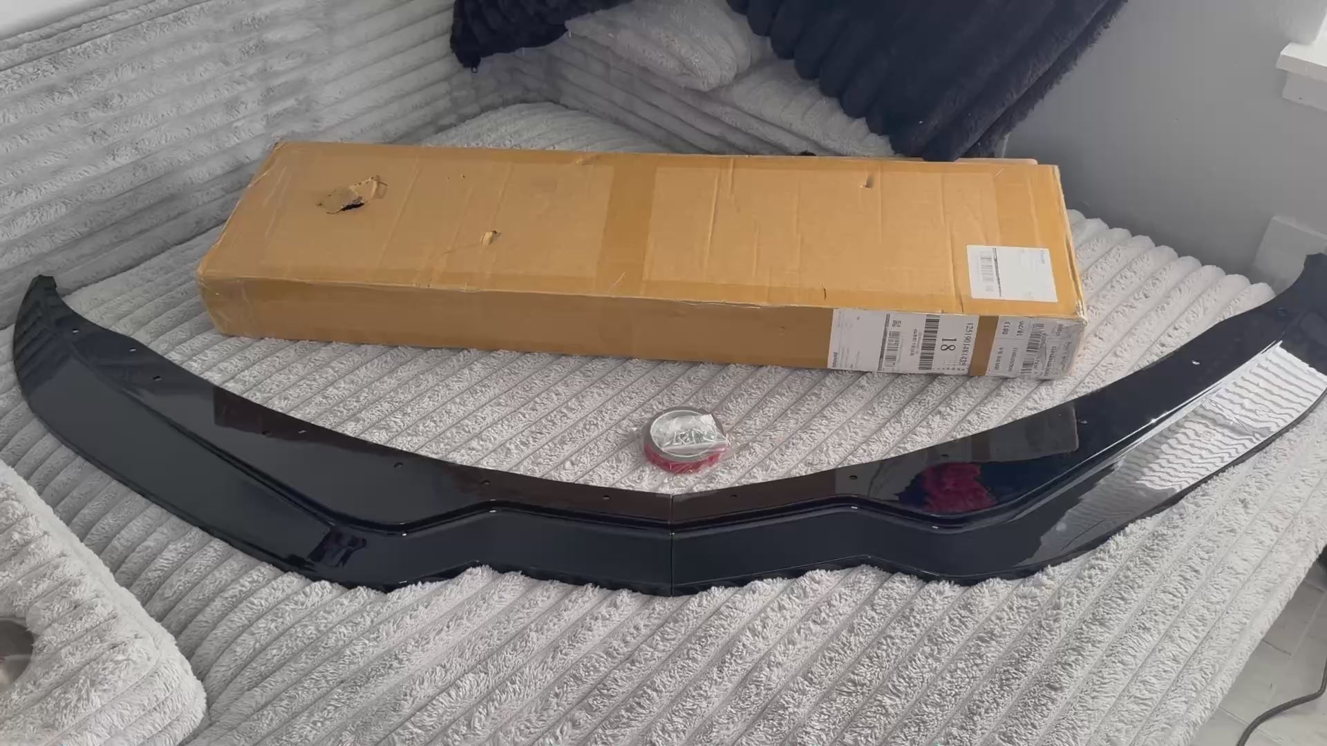 Gloss black Front Splitter Lip for Chevrolet Corvette C7 Z06 (2014–2019) – Stage 2 Aero Front Bumper Upgrade